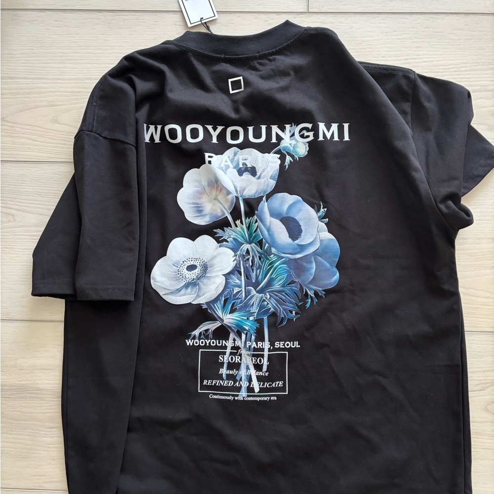 Wooyoungmi Black Graphic T-Shirt